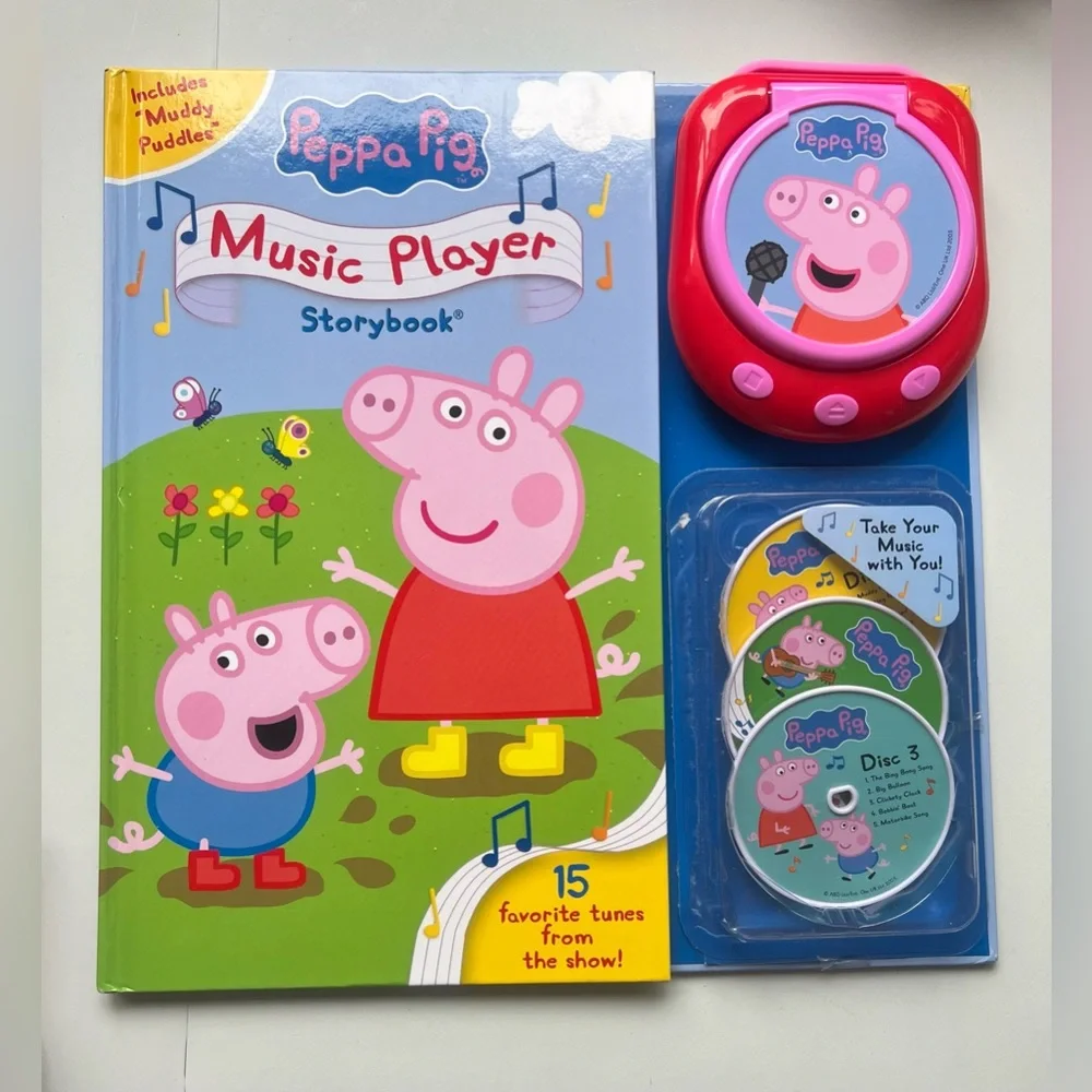 Peppa Pig: Music Player - (Music Player Storybook) by Meredith Rusu (Hardcover)